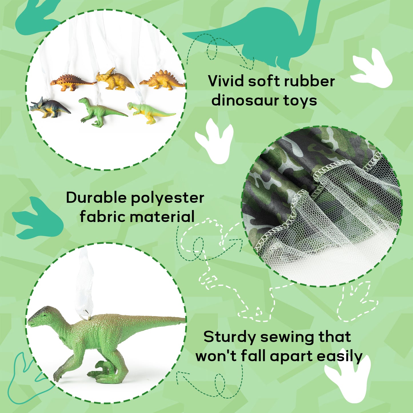 CPicdn 6Pcs Dinosaur Parachute Toy Children's Camo Parachute Toys