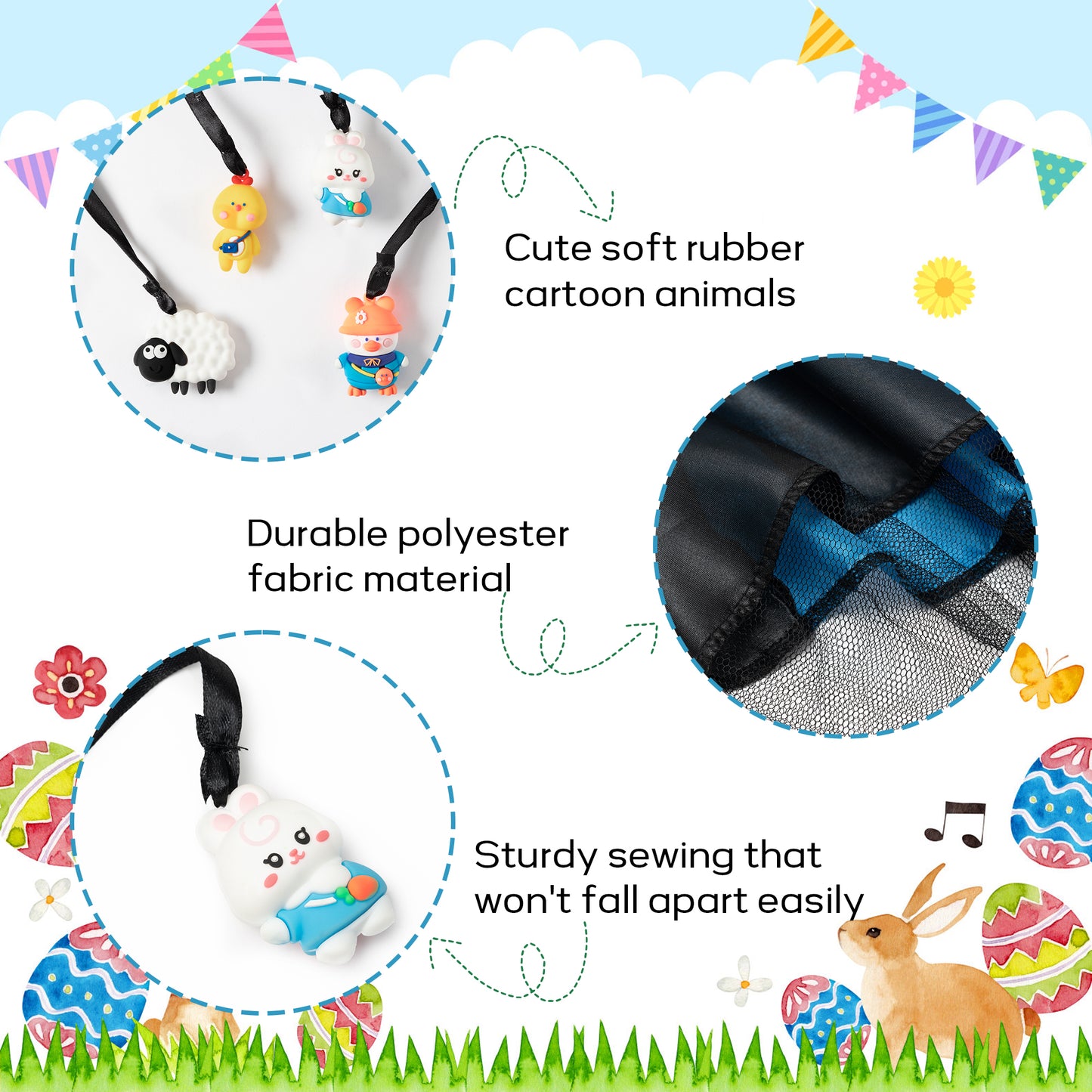 CPicdn 8Pcs Cartoon Animals Parachute Toy Children's Flying Toys